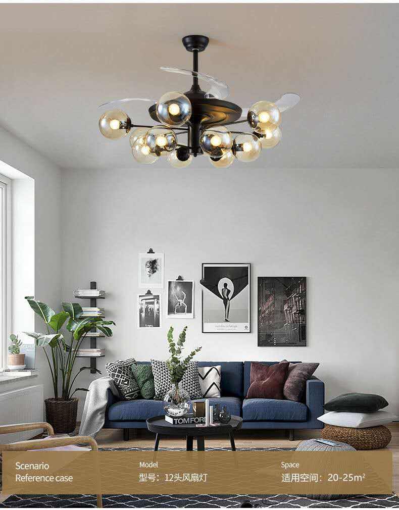 CHINA Factory Direct Modern Ceiling Fan With Light And Remote Control